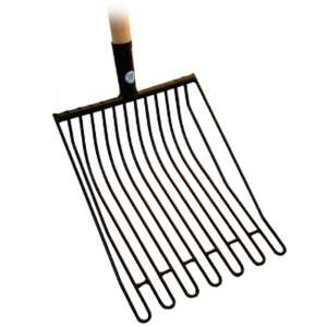 Furcă de cartofi cu 7 dinți, cu mâner din lemn, marca MUTA - Furci gradinarit