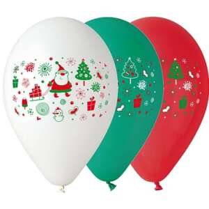 Weihnachtsmann-Ballon, 5 Stück 12 Zoll (30 cm) große Ballons 77098260 - Luftballons