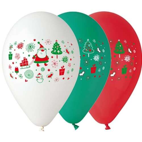Weihnachtsmann-Ballon, 5 Stück 12 Zoll (30 cm) große Ballons 77098260