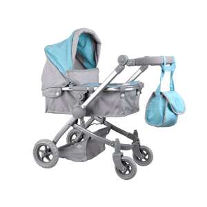 Babakocsi Játék - 2 az 1-ben - Szürke-Türkiz