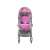 2 az 1-ben babakocsi, megfordítható ülő- és fekvőrésszel, táskával szürke-rózsaszín színben