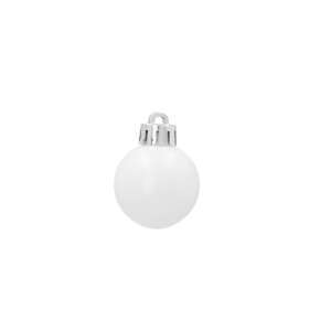 White Christmas tree ornament, 3cm diameter - Nonbrand Christmas tree ornament