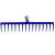 Gereblye 16 fogú MUTA rake, blue, 16 teeth, heat-treated steel, garden tool