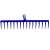 Gereblye 16 fogú MUTA rake, blue, 16 teeth, heat-treated steel, garden tool