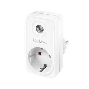 LogiLink PA0263 Gniazdo z czujnikiem zmierzchu, Biały, 1 Gniazdo - Logilink
