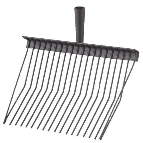 Furcă de gunoi de grajd neagră cu mâner din plastic