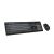 Genius KM-8200 Wireless Keyboard and Mouse Combo - Black and Grey, angled view