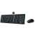 Genius KM-8200 wireless keyboard and mouse combo, black and gray, showing the receiver