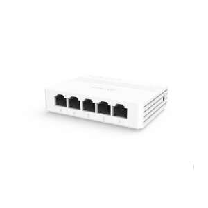 Switch Ethernet Gigabit Hikvision DS-3E0505D-E cu 5 porturi, vedere frontală - Hikvision Switch-uri