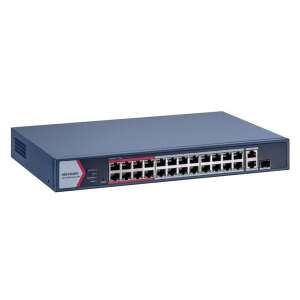 Hikvision DS-3E1326P-EI/M 24 portos Gigabit PoE kapcsoló - Hikvision