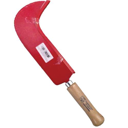 Rote kleine Heckenschere mit Holzgriff