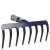 Gereblye 8-tine rake, blue, garden tool