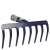 Gereblye 8-tine rake, blue, garden tool