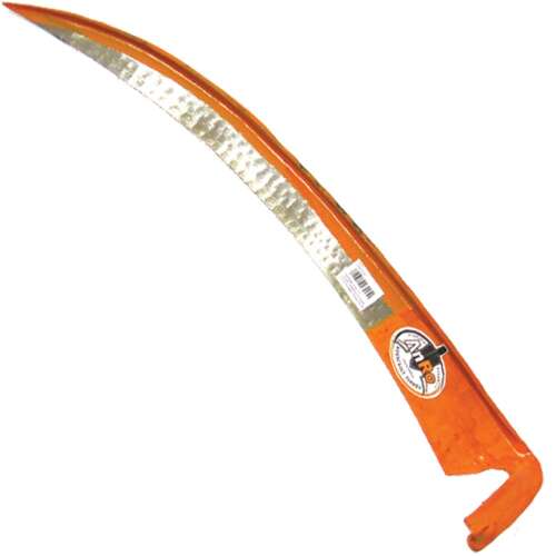 ANRO 70 cm scythe blade, orange, curved, sharp, gardening tool