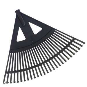 Plastová metla 60 cm zakrivená čierna (4543)