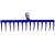 Gereblye 14 fogú MUTA rake, blue, heat-treated steel, 14 teeth, 36 cm long, 9 cm wide