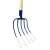5-prong forged garden fork with wooden handle