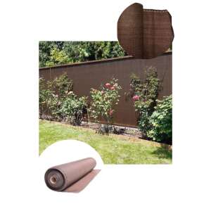 Braunes Sonnenschutznetz, 80% Beschattung, 1x10 Meter, Extranet, für Garten, Zaun, Terrasse, Pool, Sichtschutz, Sonnenschutz - Nonbrand Sonnenschutznetze