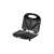 MPM MOP-47 sandwich maker, black, open, showing 4 triangle slots