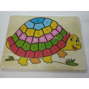 Formaválogató színes puzzle kirakó fa táblán "Teknős"  77228566 Puzzle - 0,00 Ft - 1 000,00 Ft