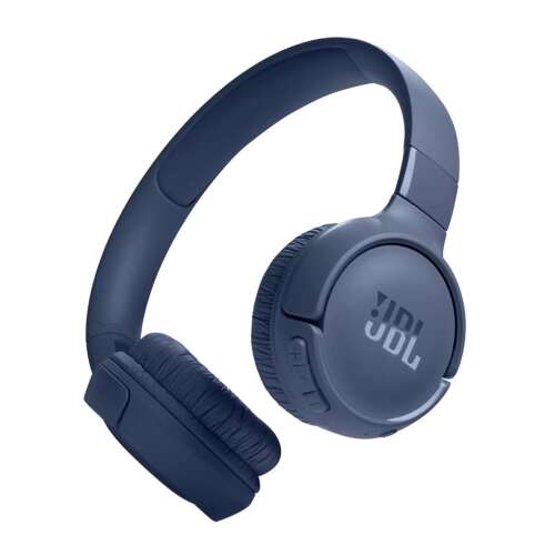 JBL Tune 520BT Bluetooth fejhallgató, kék, ferde nézet - JBL