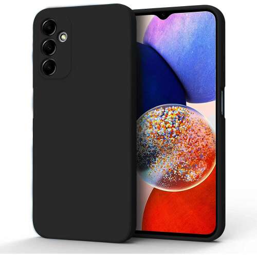 Black Forcell Soft silicone case for Samsung Galaxy A14 5G / A14 4G phone