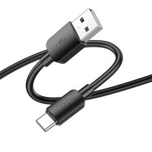 Hoco USB-C - USB-A kábel, fekete, 27W gyors töltés, 1 méter - Kábel & Tartozék