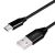 Logilink USB-A to Micro-USB cable, 0.3m, black braided