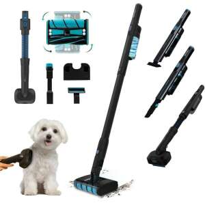 Cecotec Scoba 2100 Twice Max Animal vezeték nélküli porszívó tartozékokkal, beleértve a háziállat kefét, padlók, bútorok és állatszőr tisztításához - Cecotec