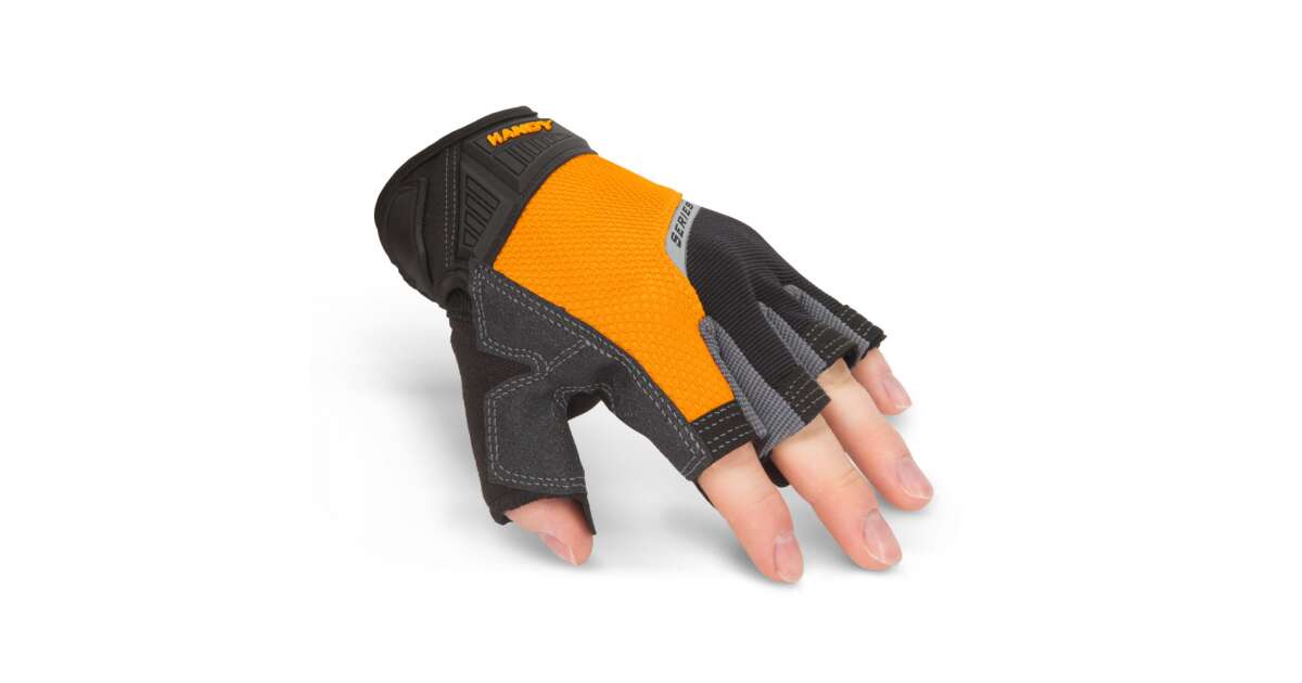 Fingerless safety best sale work gloves