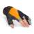 Handy Hardware Gloves Precision Series L size work gloves with 3 open fingers, orange and black