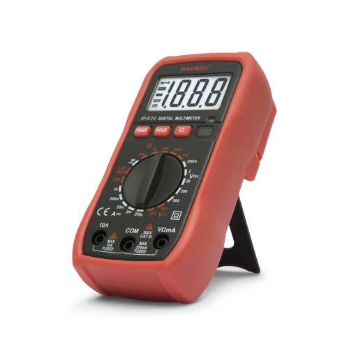 Maxwell MP sorozat zseb digitális multiméter, piros, ferde nézet