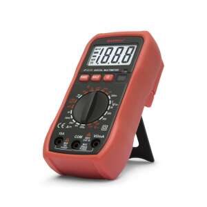 Cyfrowy multimetr kieszonkowy Maxwell serii MP, czerwony, widok pod kątem - Multimetr