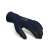 Navy blue polyester work gloves with latex coating, size L, 12 pairs