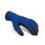 Blue polyester work gloves with latex coating, size L, 12 pairs