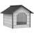 Pepita insulated dog house XL for large dogs, white-grey, front view