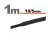 Black heat shrink tubing, 10/5mm, 1 meter long