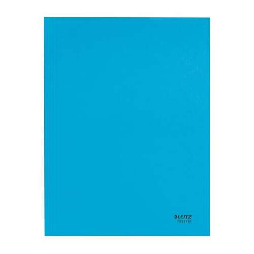 Leitz Recycle A4 blue cardboard folder with 3 pockets