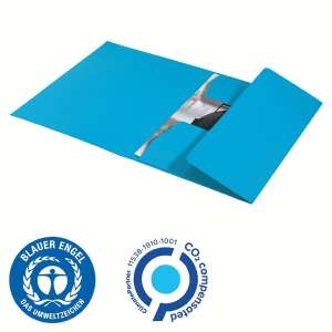 Dosar albastru cu 3 buzunare Leitz Recycle A4 din carton albastru 77392030 Dosare