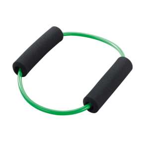 Trendy Fit Tone O zöld gumikötél habos fogantyúkkal, közepes ellenállás - Expander & Gumiszalag