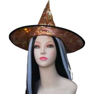 NARANCSSÁRGA Boszorkány kalap jelmez kiegészítő AKCIÓS!!! 77406953 