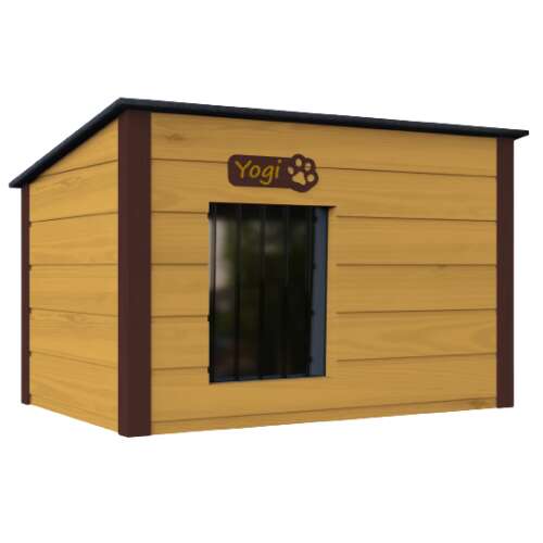 Chill Flachdach isoliert Doghouse L #red pine