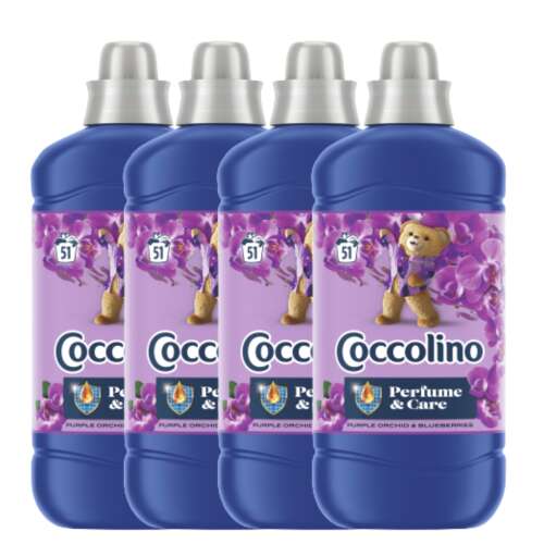 Coccolino Lila Orchidee & Blaubeeren Weichspüler, 4er Pack, 1275 ml pro Flasche
