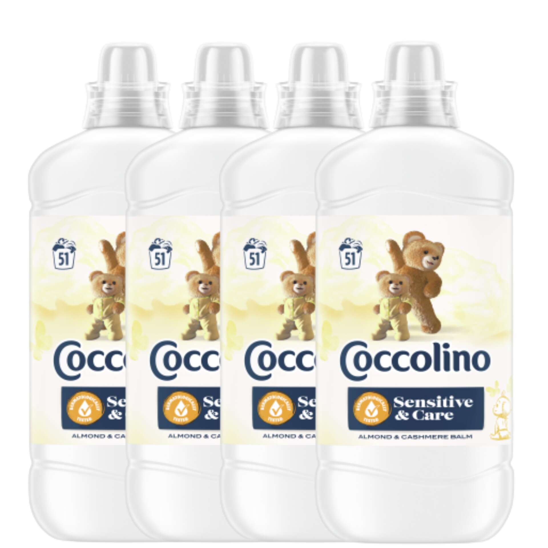 E-shop Coccolino Oplachovací koncentrát Sensitive Almond 204 umývanie 4x1275ml