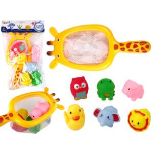 Zestaw do kąpieli z gumowej siatki w kształcie żyrafy