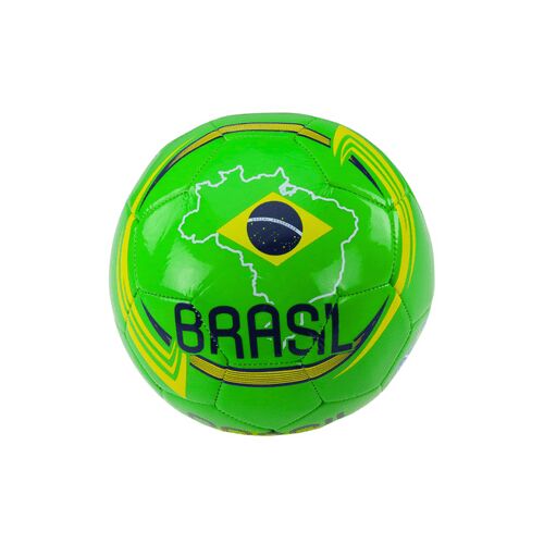 Futballlabda, 5-ös méret, brazil zászló, 24 cm 13182 146250376