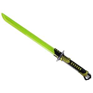 Izzó szamuráj kard gyerekeknek elemmel működő sárga harci fegyver 16675
