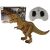 Dinozaur Zdalnie Sterowany Tyranozaur Rex Brązowy távirányítóval és csomagolással
