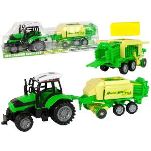 Zöld traktor bálázó  14818 77458405 Munkagép gyerekeknek