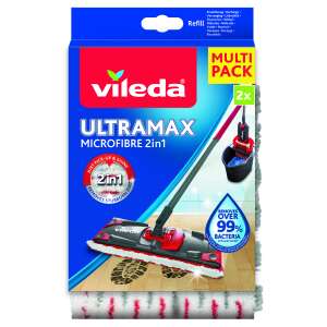 Vileda Ultramax Mikrofibra 2w1 Wkład do Mopy, Multipack, 2 sztuki